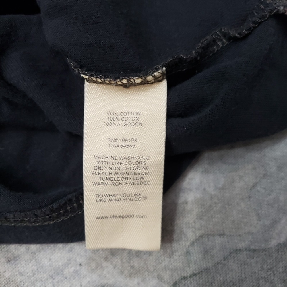 Life Is Good Top Womens Small Black Classic Fit Short Sleeve - Picture 6 of 11